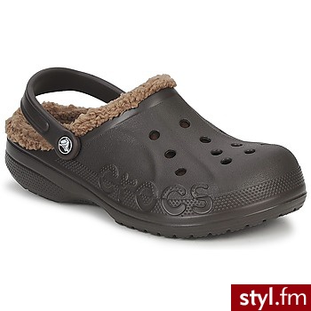 Crocs Chodaki BAYA LINED Expresso KAKI - Pozostałe Buty Moda