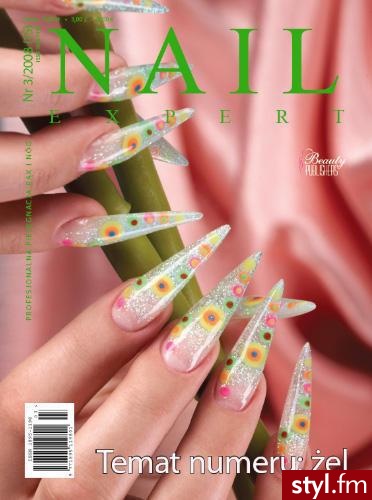 Moja "geometria i kolory" na okładce magazynu Nail Expert - Paznokcie