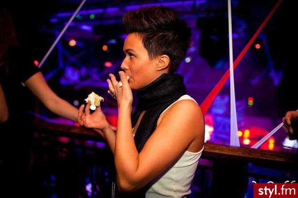 Brązowe Irokez damski Proste Na co dzień Krótkie Fryzury