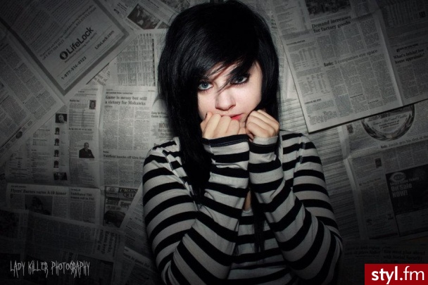 EMO Alternatywne Długie Fryzury