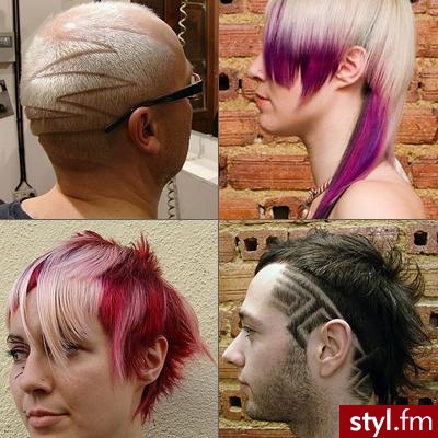 Punk Rock Alternatywne Średnie Fryzury