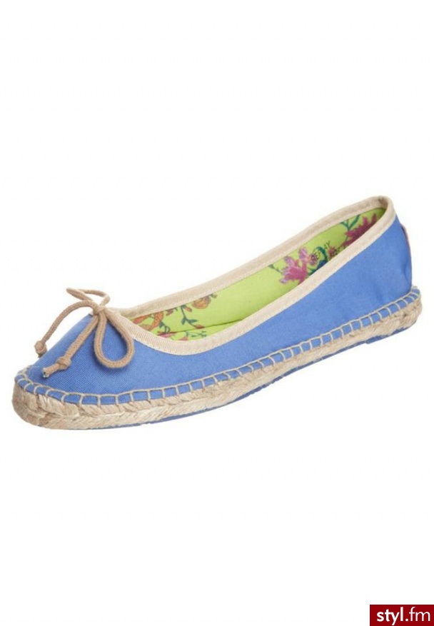 Replay AINE Baleriny niebieski - Balerinki Buty Moda