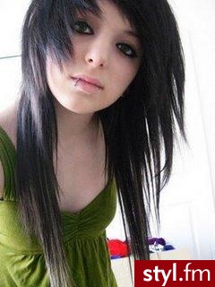EMO Alternatywne Średnie Fryzury