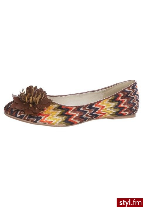 Anna Field Baleriny brązowy - Balerinki Buty Moda
