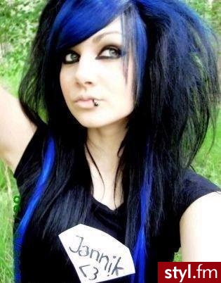 EMO Alternatywne Średnie Fryzury