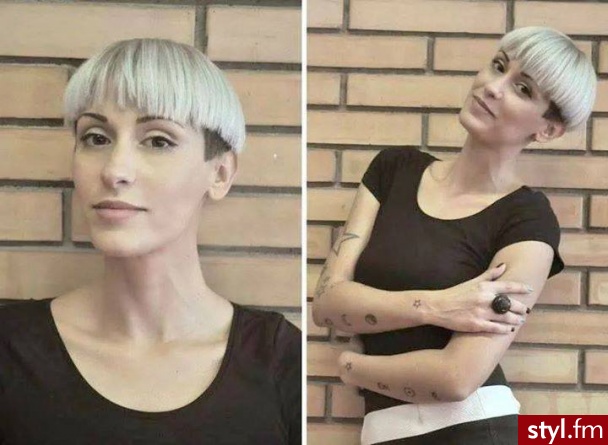 Proste z grzywką Na co dzień Krótkie Fryzury