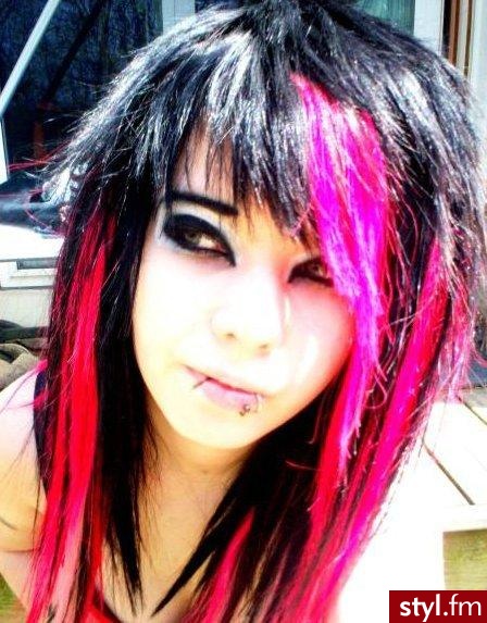 EMO Alternatywne Średnie Fryzury