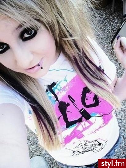 EMO Alternatywne Średnie Fryzury