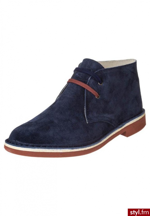 Soldini CHUKKA Botki sznurowane niebieski - Botki Buty Moda