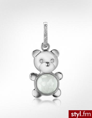 przewieszka wykonana z 18k białego złota z dużym brylantem - Rosato - 1.693$ - Pozostałe Dodatki Moda