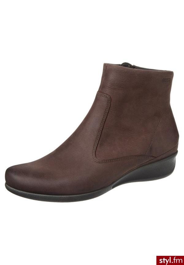 ecco ABELONE Botki na koturnie brązowy (213573) - Botki Buty Moda