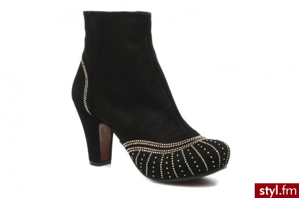 Chie Mihara PÓŁBUTY I BOTKI PERA BY CHIE MIHARA (Czarny) - Botki Buty Moda