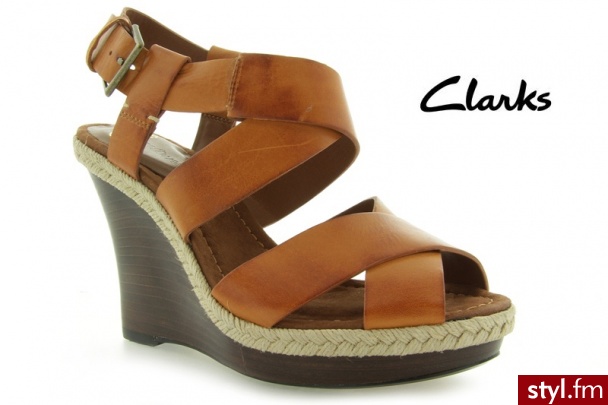 Clarks Silky Sweet Dark Tan Lea - Koturny Buty Moda
