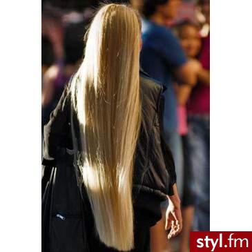 Blond Rozpuszczone Proste Na co dzień Długie Fryzury