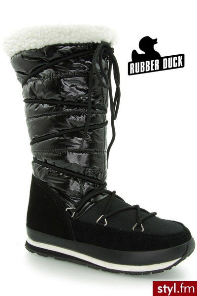 Rubber Duck ŚNIEGOWCE ARCTIC JOGGER NYLON BLACK - Kozaki Buty Moda