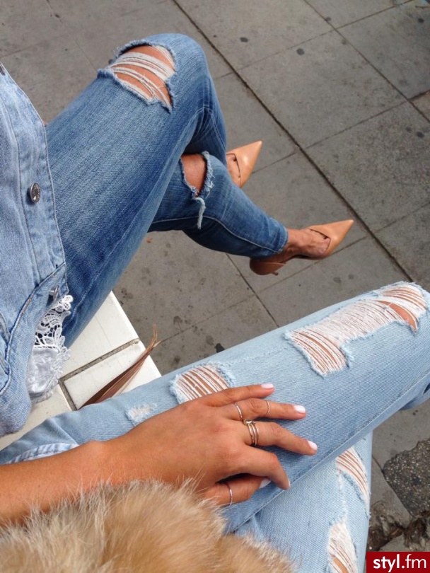 Jeansy Spodnie Moda
