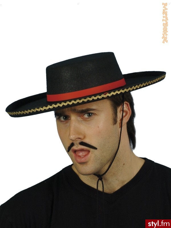 Kapelusz hiszpański ZORRO - Nakrycia głowy Dodatki Moda