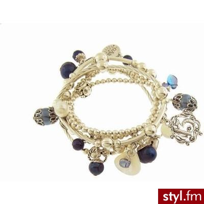 Silver Plated Charm Bracelet in Blue - Gas Bijoux - Polyvore. Pobrano ze strony: http://www.polyvore.com/silver_plated_charm_bracelet_in/thing?id=17792066 - Pozostałe Dodatki Moda