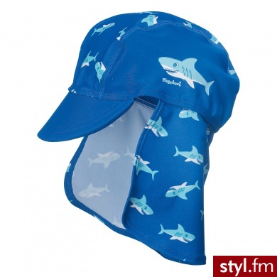 PLAYSHOES Boys Czapka Rekin kolor marine niebieski - Nakrycia głowy Dodatki Moda
