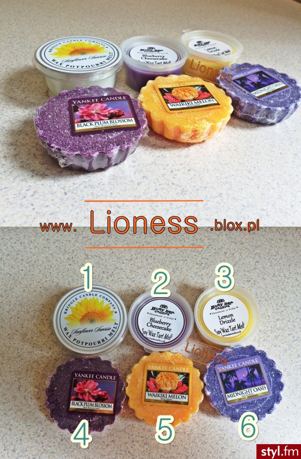 Informacje o tych produktach znajdzieciesz w FILMIE: https://www.youtube.com/watch?v=BMo-DQz1r_I jak i w NOTCE NA BLOGU: http://lioness.blox.pl/2014/07/Woski-Zapachowe-Kringle-Busy-Bee-i-Yankee-Candle.html - Misz-masz