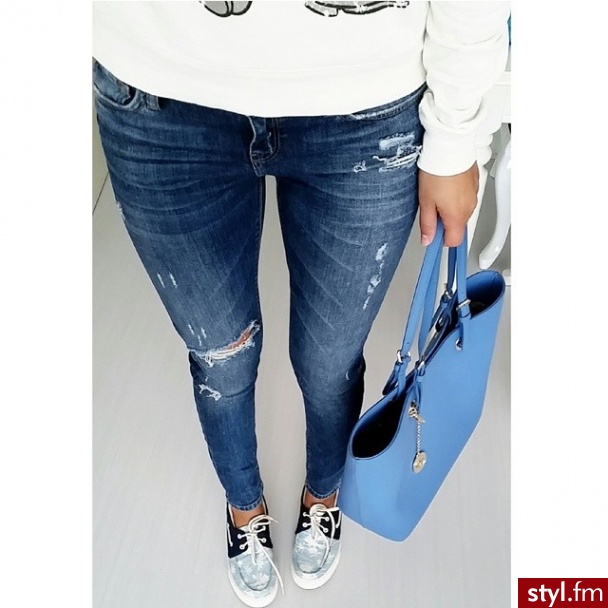 Jeansy Spodnie Moda