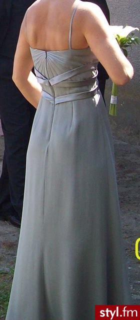 Sukienka w greckim stylu. Piekna,elegncka suknia do slubu cywilnego w stylu greckiej tuniki.Bardzo modna w tym sezonie.Uszyta ze 100% jedwabiu,na podszewce.Pieknie uklada sie na sylwetce.Firma Pabio.Kupiona w Galerii Monnari na slub.Zalozona tylko do USC. - Misz-masz