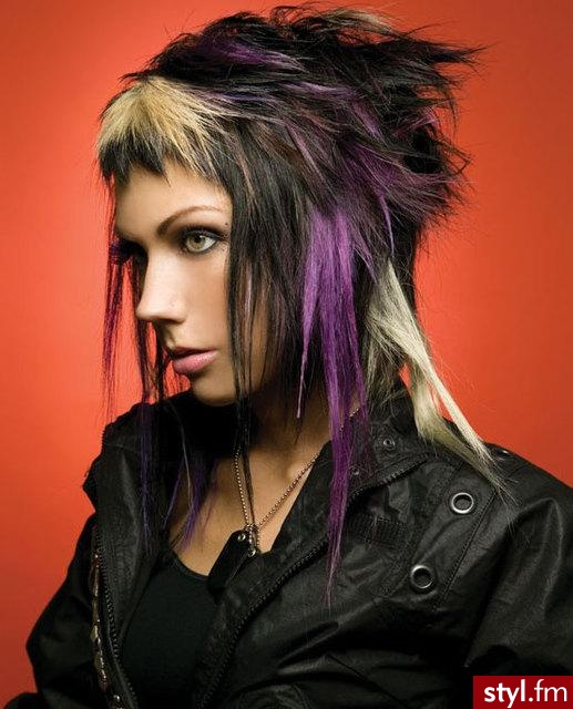 EMO Alternatywne Średnie Fryzury