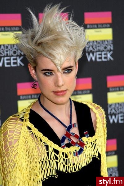 Agyness Deyn - Irokez damski Proste Na co dzień Średnie Fryzury