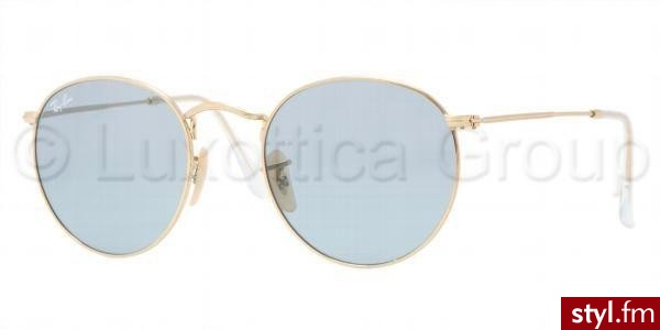 RAY BAN okulary przeciwsłoneczne ROUND METAL 3447 001/62 L - Okulary Dodatki Moda