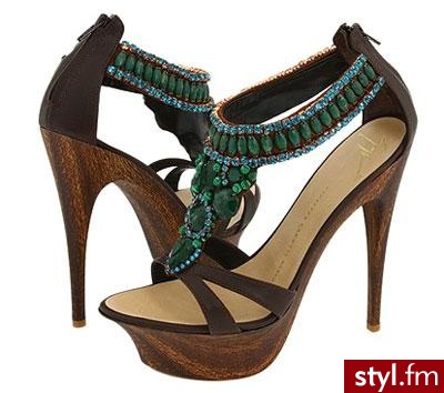 Przepiękne sandały, na wysokich obcasach z ozdobnymi kamieniami od Giuseppe Zanotti za piękną cenę:  1.563.95$ !! - Pozostałe Buty Moda