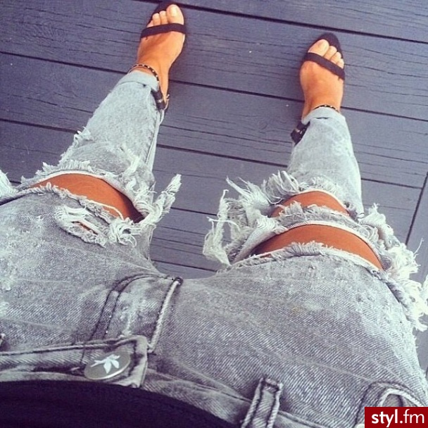 Jeansy Spodnie Moda