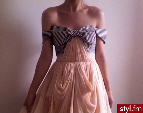 Gown coral dress - Dzienne Sukienki Moda