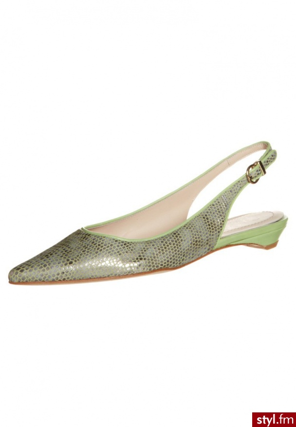 Paco Gil MIA MIA Baleriny zielony - Balerinki Buty Moda