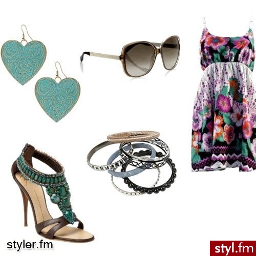 kwiecista sukienka - Styler