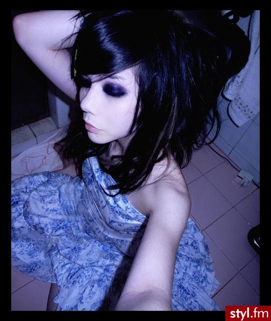 EMO Alternatywne Średnie Fryzury