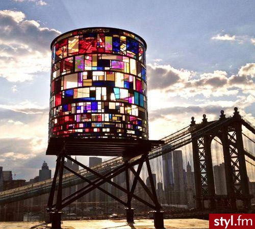 glass watertower in brooklyn - Podróże i miejsca