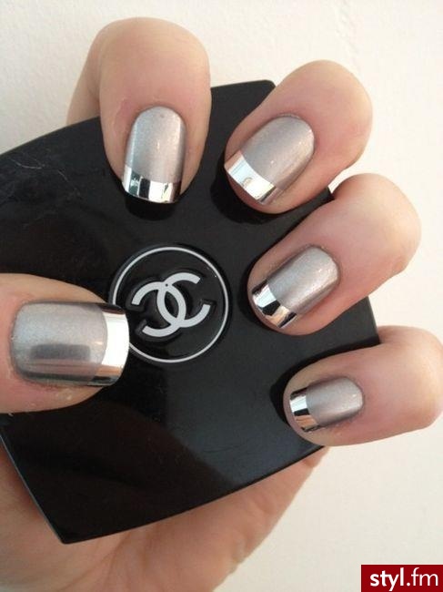 Kwadratowe French Naturalne Paznokcie