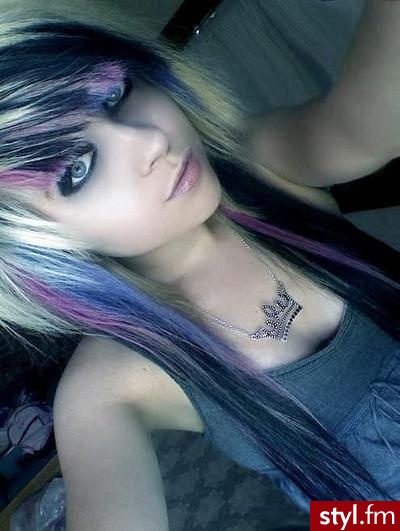 EMO Alternatywne Średnie Fryzury