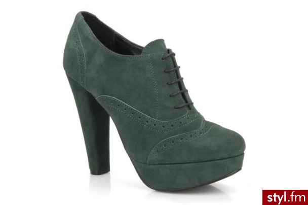 Bertie PÓŁBUTY I BOTKI LATIMER BY BERTIE (zielony) - Botki Buty Moda
