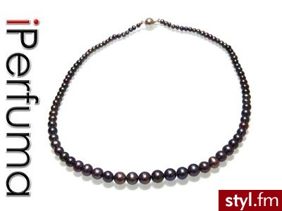 Naszyjnik z naturalnych  pereł 42 cm - Naszyjniki Biżuteria Moda
