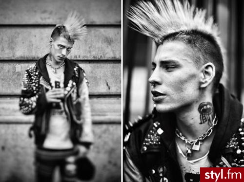 Punk Rock Alternatywne Krótkie Męskie Fryzury