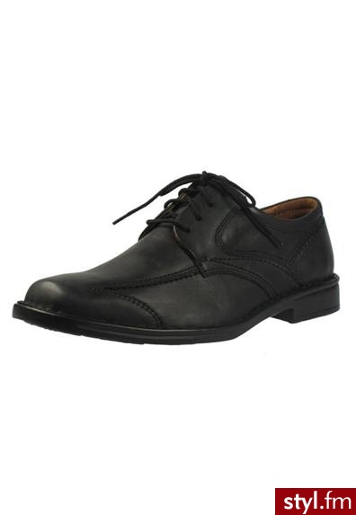 Josef Seibel Oksfordki czarny (49188) - Pozostałe Buty Moda