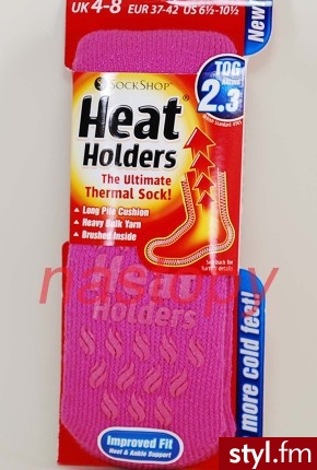 Heat Holders Najcieplejsze na świecie DAMSKIE ABS Antypoślizg - Skarpetki Bielizna Moda
