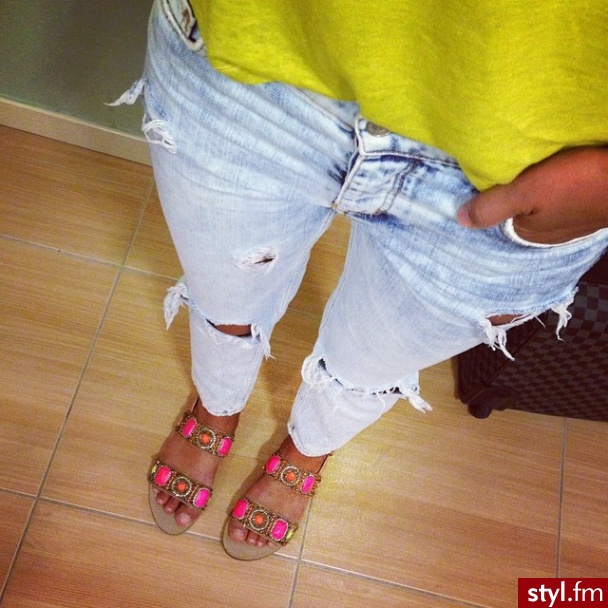 Jeansy Spodnie Moda