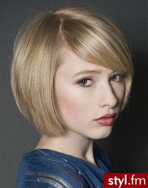 Blond Rozpuszczone Proste Na co dzień Krótkie Fryzury