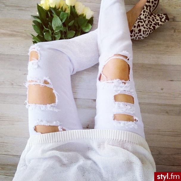 Jeansy Spodnie Moda