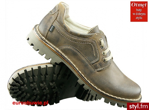 OTMĘT Obuwie Casual Półbuty OT-448-CP-D Brązowy - Półbuty Buty Moda