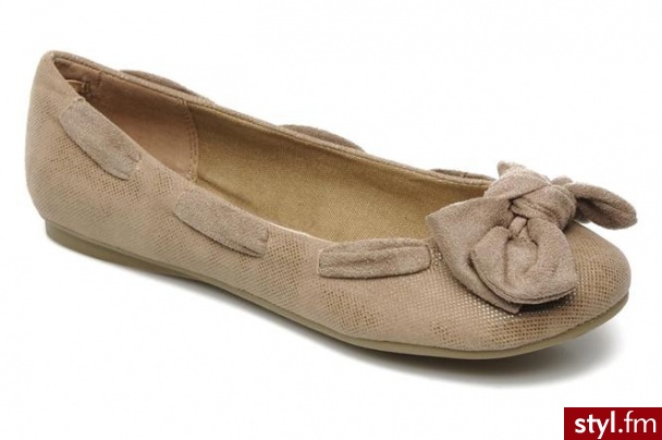 Refresh Balerinki KOURWATO by (Beżowy) - Balerinki Buty Moda
