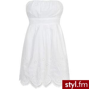 Strapless Petals Cutout Dress - Pozostałe Ciuchy Moda