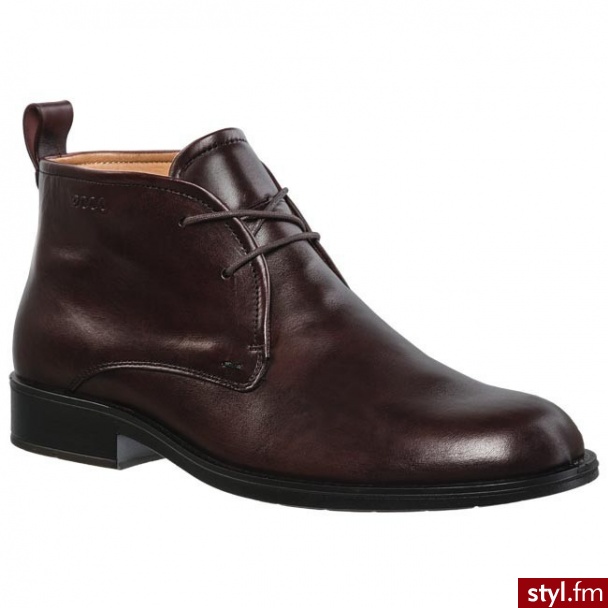 ECCO Trzewiki Birmingham 63109401060 Rust Brązowy - Kozaki Buty Moda